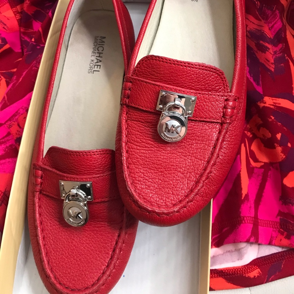 Michael Kors Red Loafers